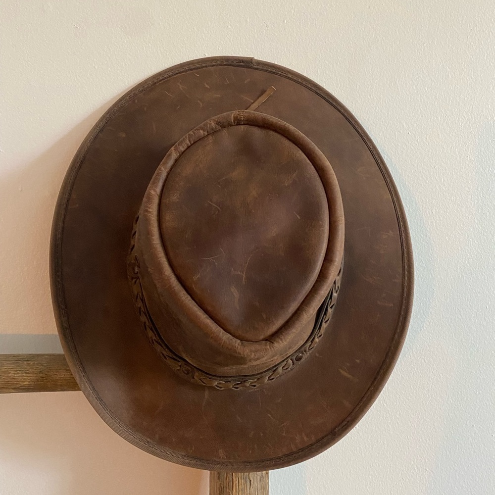 Leather hat